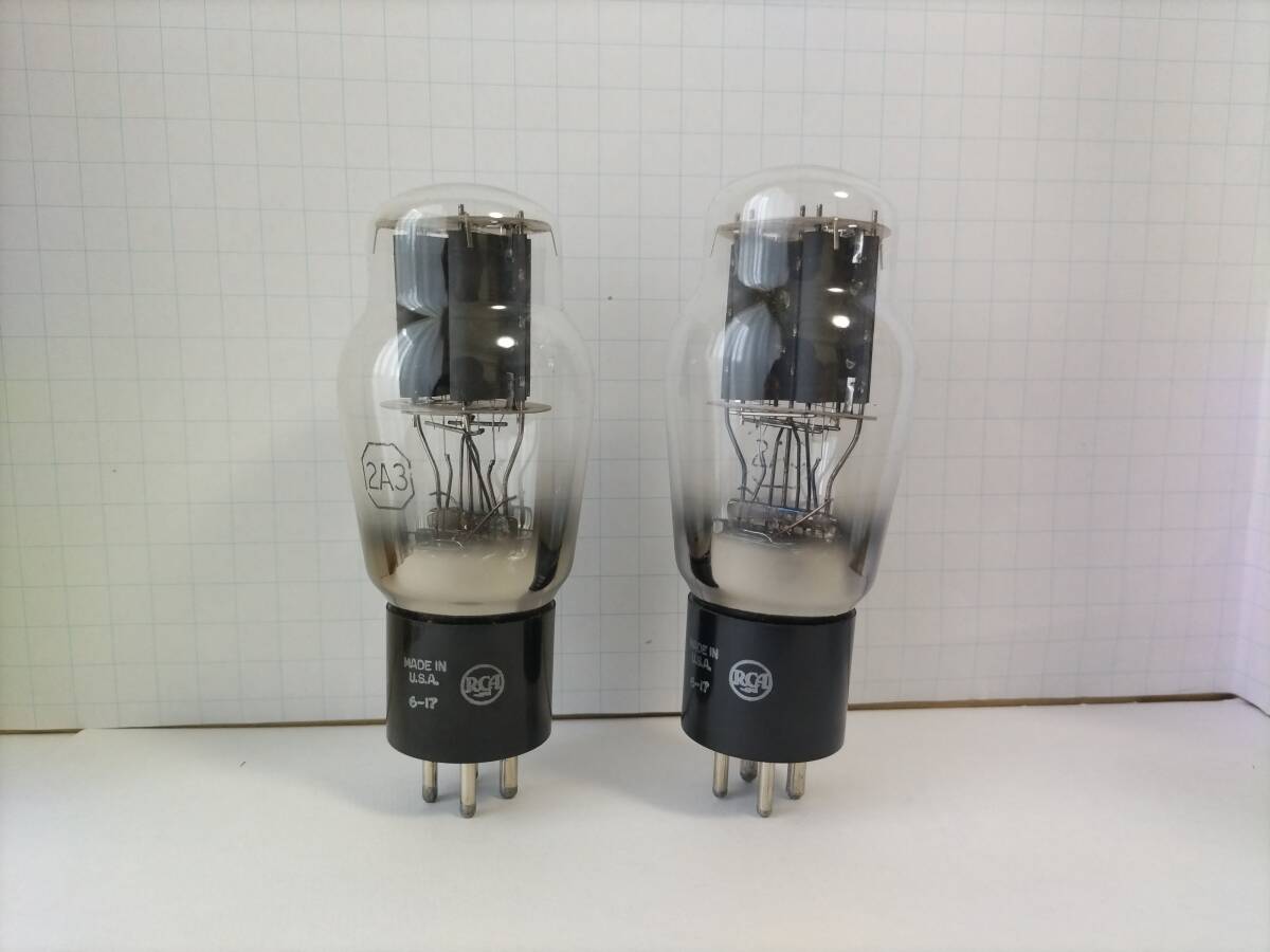 RCA 2A3 真空管中古品 2本セット Yahoo!オークション -「rca 2a3」(オーディオ機器) の落札相場