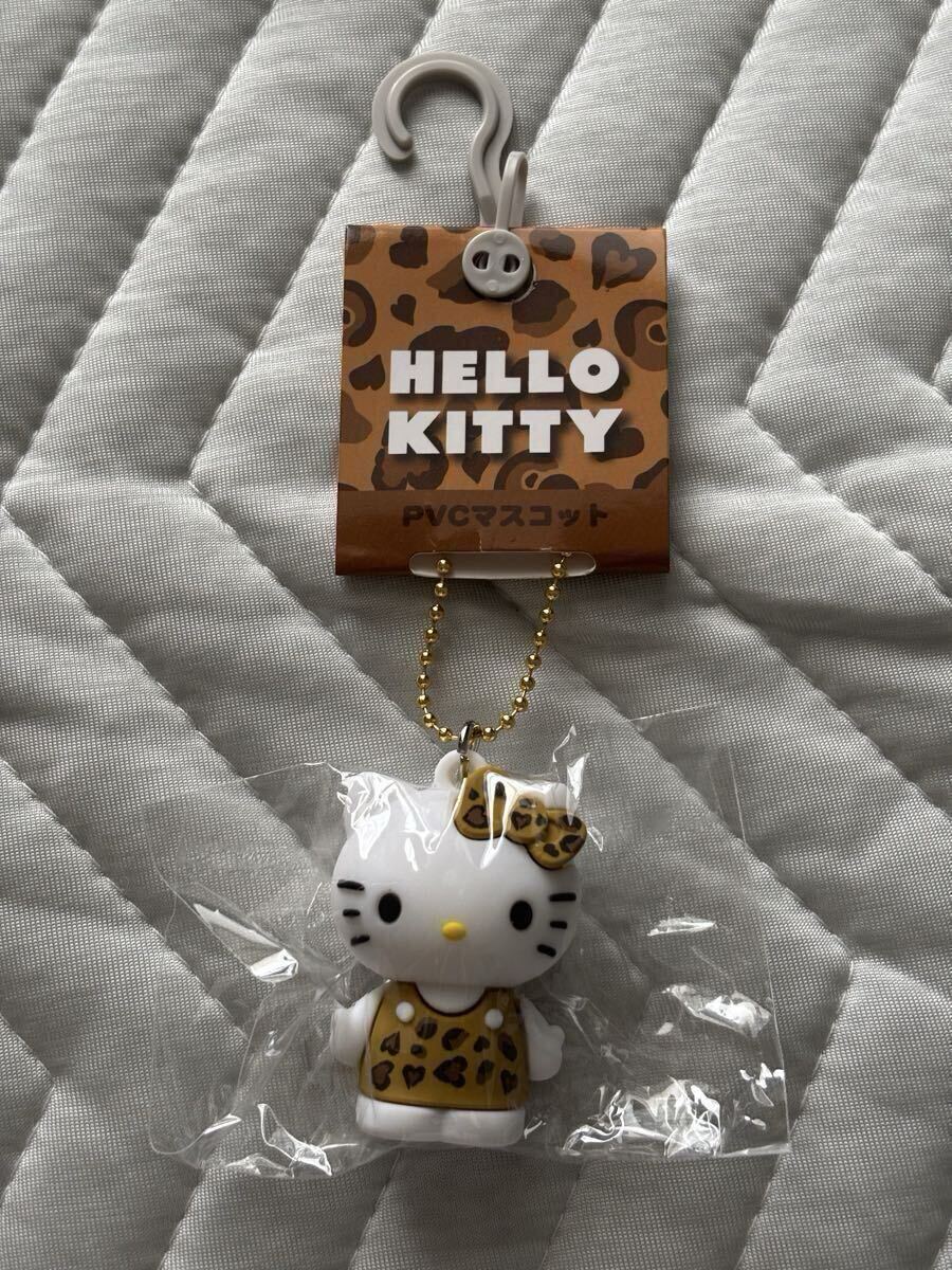 【未使用未開封】ハローキティ ヒョウ柄 ストラップ 根付 大阪 レア　青 未使用未開封】ハローキティ ヒョウ柄 ストラップ 根付 大阪 レア 青