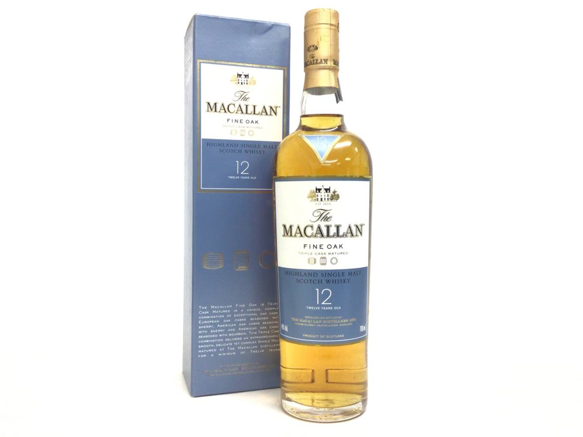 ザ・マッカラン12年　ファインオーク　トリプルカスク　700ml 　旧ボトル ザ・マッカラン マッカラン 12年 トリプルカスク 700ml 40度 二