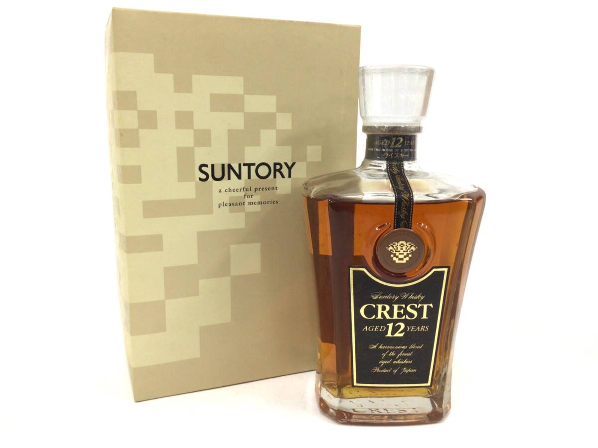 お値下げ‼️未開封！クレスト12年　デキャンタ 楽天市場】(希少・古酒) サントリー クレスト 12年 デキャンター