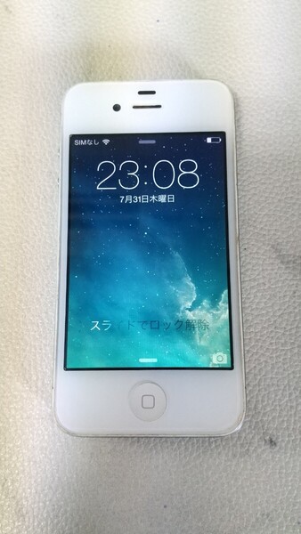 S3250 Softbank iPhone 4 A1332/MC606J/A 32GB apple スマートフォン 簡易動作確認&簡易清掃&初期化OK 判定〇 送料無料