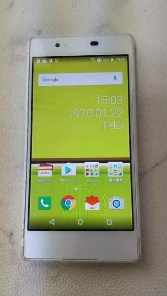 S3280 au 京セラ Qua phone KYV37 4G KYOCERA android スマートフォン 簡易動作確認&簡易清掃&初期化OK 判定〇 現状品 送料無料 現状品