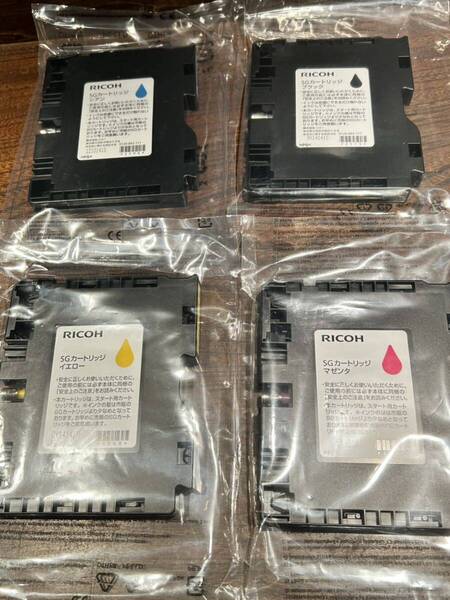 ◇純正◇ RICOH リコー SGカートリッジ ブラック マゼンタ イエロー シアン 41K 41M 41Y 41C 純正インク スタート用カートリッジ