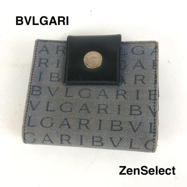 BVLGARI ブルガリ 二つ折り財布 ロゴマニア メンズ ブランド 送料無料 ハイブランド