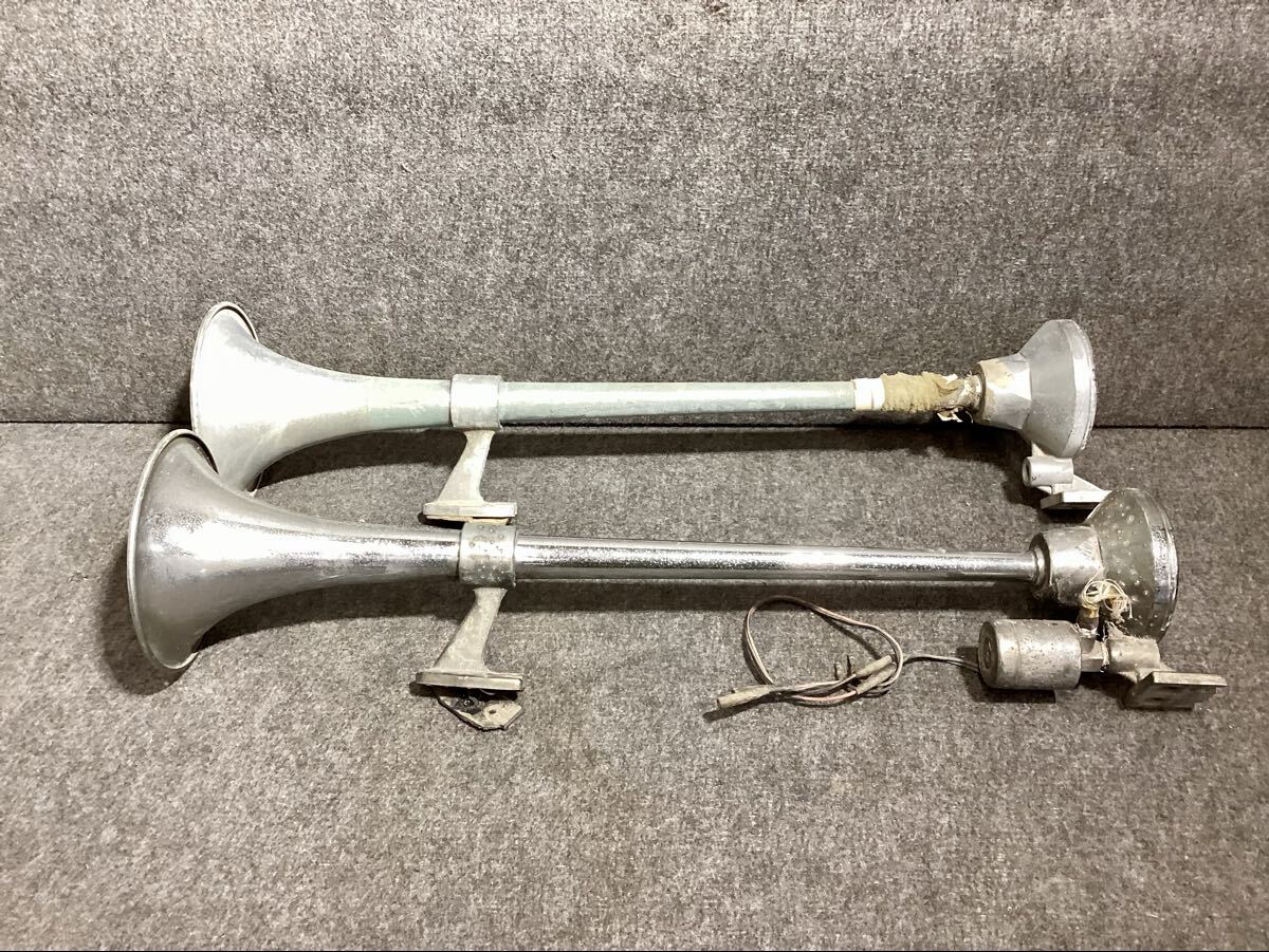 デコトラ　エアーフォーン　コレクション 電車ラッパ Amazon | MOTOR POWER 12V 24V 丸型 ビッグホーン 400mm アルミ