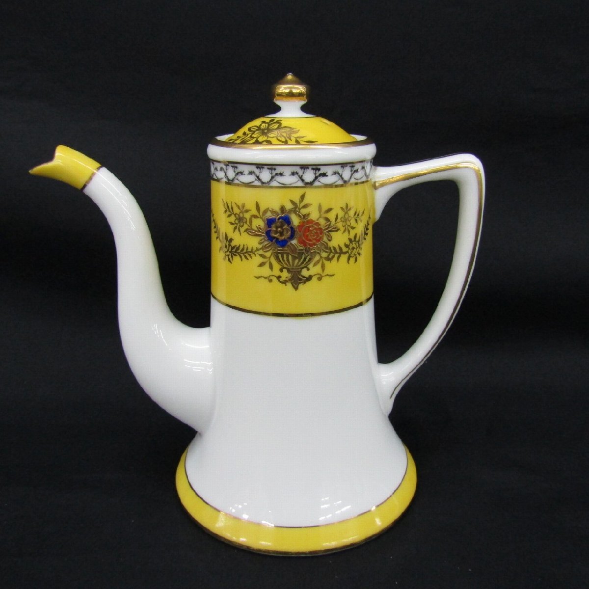 オールドノリタケ 西洋 アンティーク 金彩　陶器 1920年代 オールドノリタケ 金彩ジュエルとコバルト 手描き