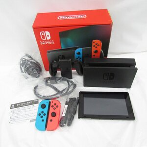 【中古品】任天堂 NINTENDO SWITCH ニンテンドースイッチ ネオンブルー/レッド HAD-S-KABAH 2022年新パッケージ版 11911830 0819