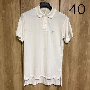 1255 SCYE BASIC サイベーシック 半袖ポロシャツ ワンポイント 40