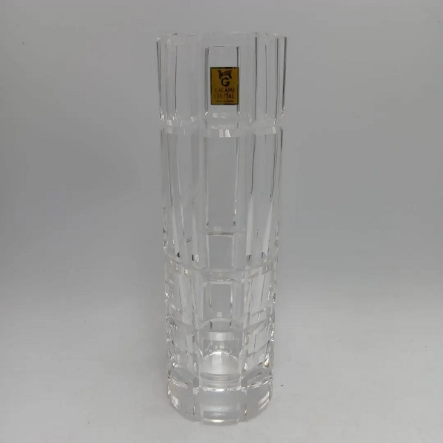 Yahoo!オークション -「カガミクリスタル 花瓶」(工芸品) の落札