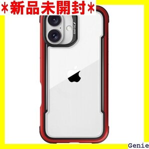 RAPTIC iPhone 16 対応 ケース クリア ース iPhone 16 Case Shield レッド 29