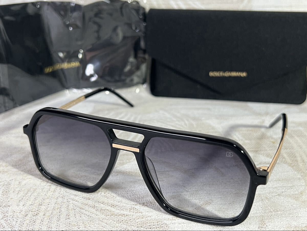 新品未使用！DOLCE&GABBANA サングラス 専用ケース付き　DG 美品】DOLCE&GABBANA ドルガバ サングラス D&G ケース付き 茶