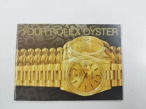 ロレックス冊子 579.52 英語表記 1994年 長期保管品 送料別 純正 付属品 OYSTER