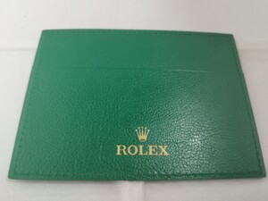 ロレックス ROLEX パスケース 未使用長期保管品 4119209.275 表面光沢ムラ箇所あり カードケース 年代不明 付属品 純正 送料別