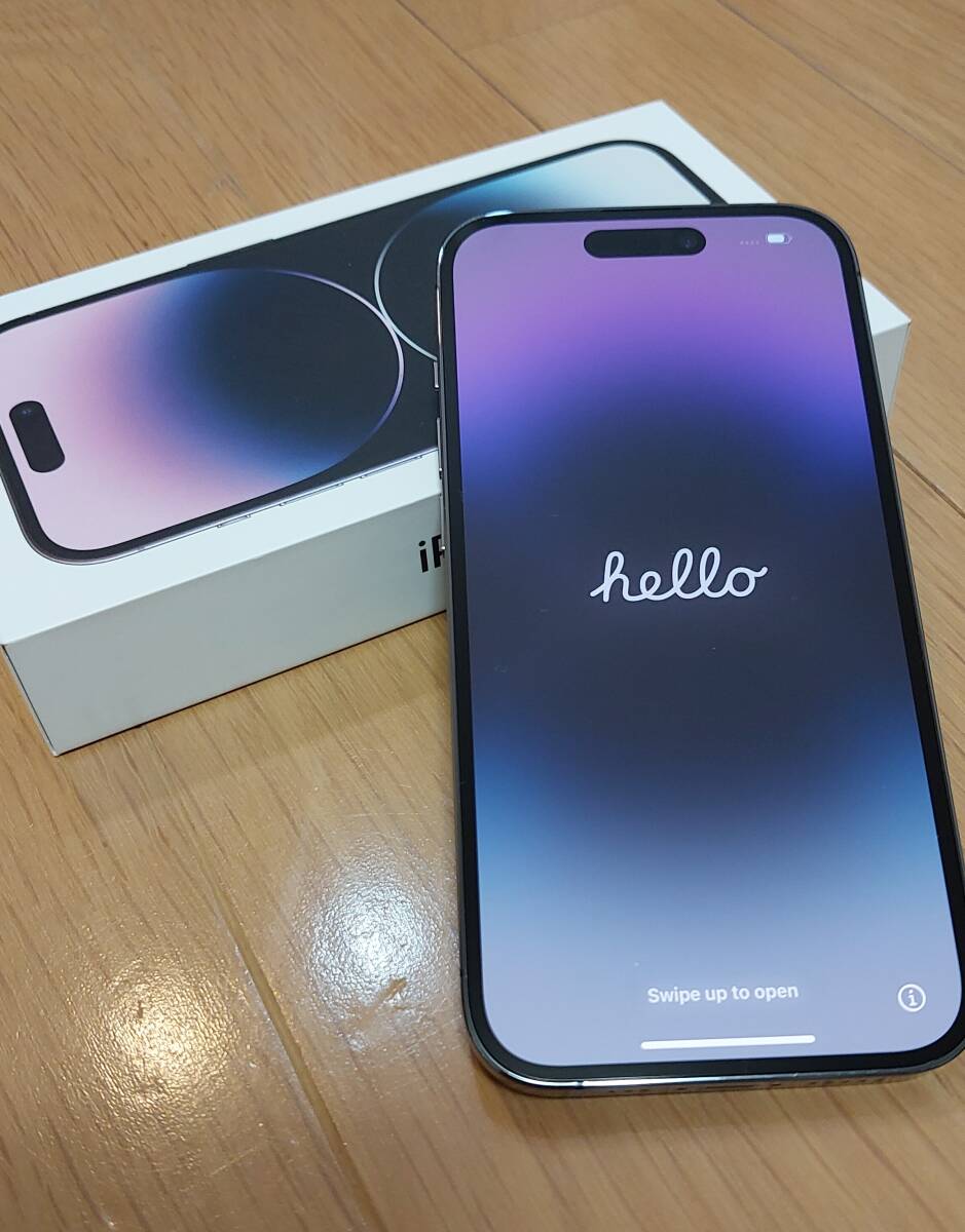 iPhone 14pro 256GB パープル 中古品 状態良好 iPhone 14 Pro Max 安心の1年保証！中古Bランク iPhone14 256GB