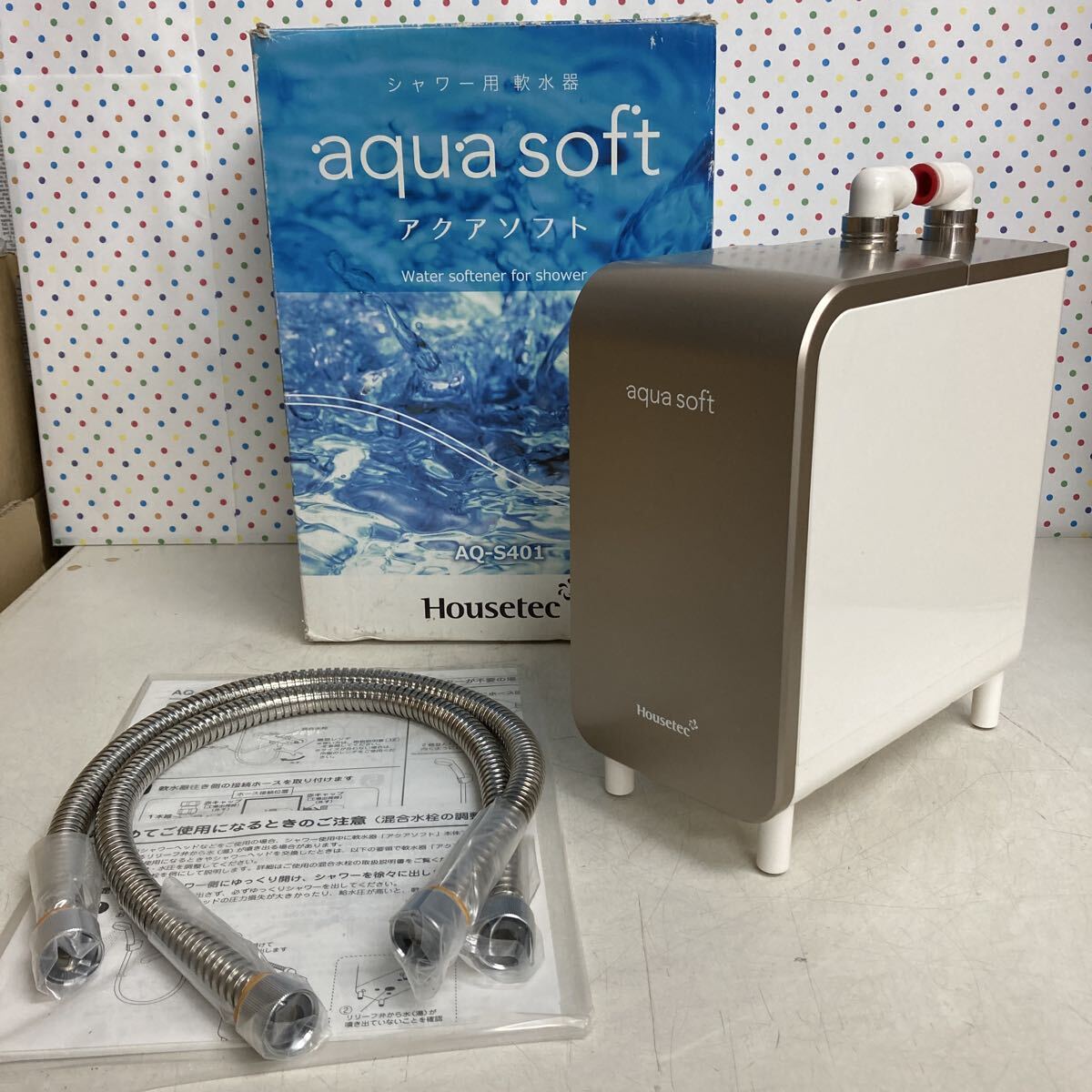 (未使用･未開封品)　シャワー用 軟水器 アクアソフト qdkdu57 Amazon | ハウステック シャワー用軟水器アクアソフトバブル