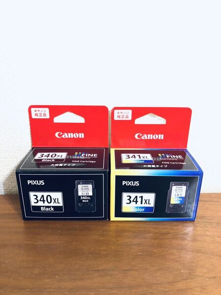 送料無料●Canon 純正インクカートリッジ BC-340XL+BC-341XL ブラック+カラー 大容量 新品