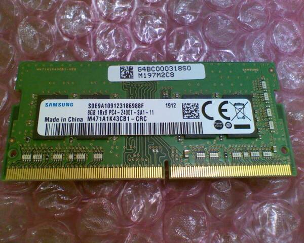 SAMSUNG-8GB 1Rx8 PC4-2400T-SA1-11