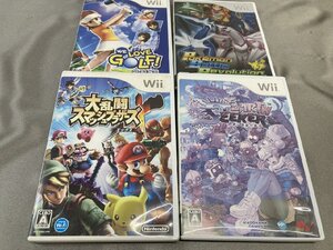 08-08-410 ■ AN Wii ゲームソフト アースシーカー 大乱闘スマッシュブラザーズX など 4点セット 送料無料 中古品