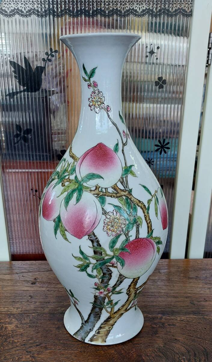 中国古玩 大清雍正年製 色絵粉彩唐草龍鳳凰文様 大花瓶 Yahoo!オークション -「大清雍正年製」の落札相場・落札価格
