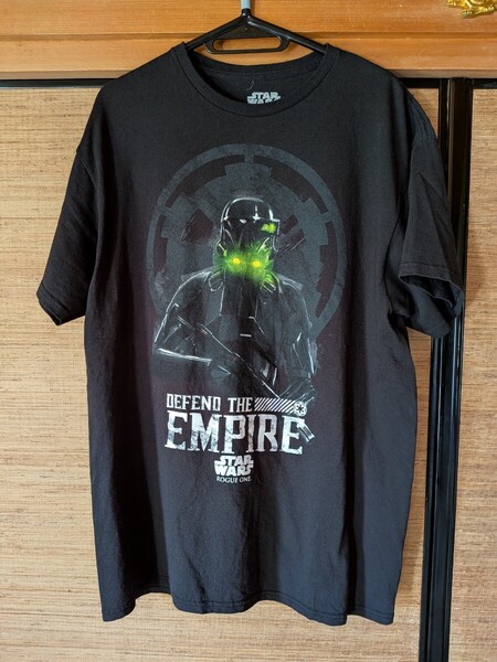 STAR WARS スター・ウォーズ Tシャツ アメリカン古着 ホンジュラス製 ブラック・プリント コットン メンズ サイズLユーズド品 並行輸入