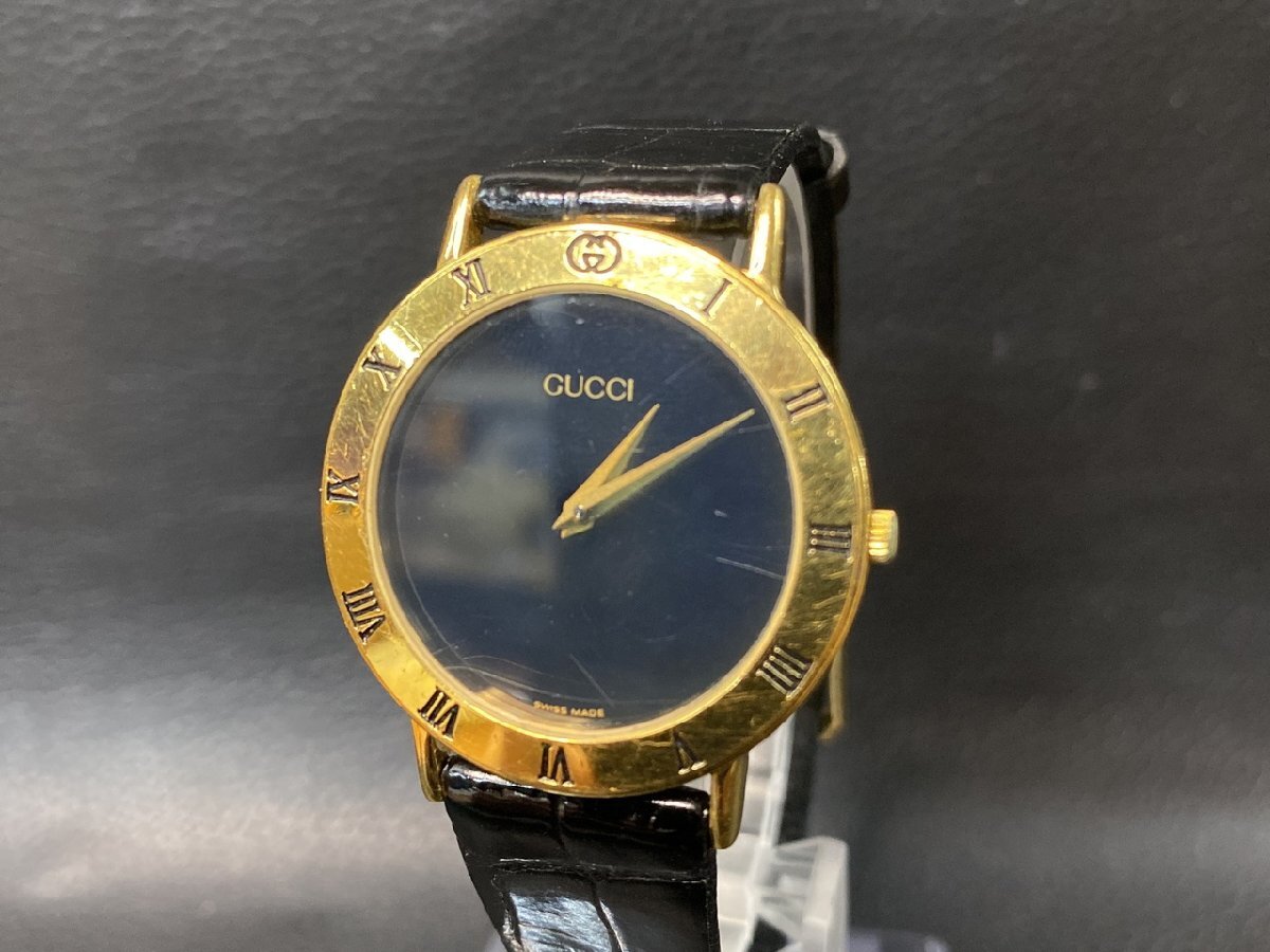 【付属品付き】美品 GUCCI時計 3000.2.M 新品電池 新品ベルト Yahoo!オークション -「3000.2.m」(男性用) (グッチ)の落札相場