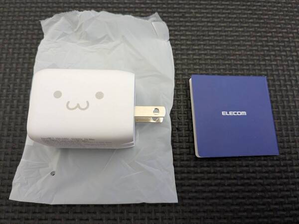 ◎0708u0439 エレコム 充電器 65W USB PD対応 3ポート Type-C USB-A しろちゃん EC-AC4465WF