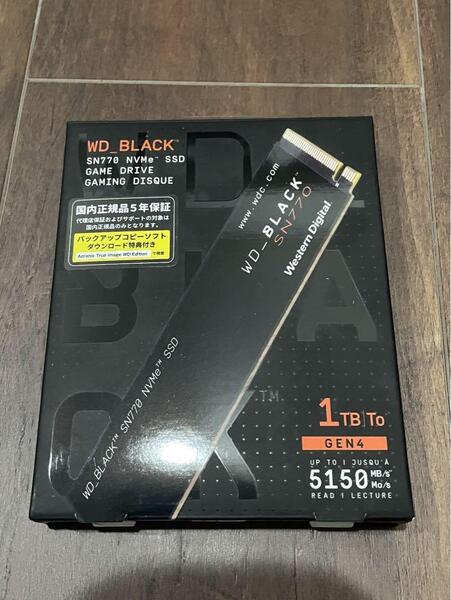 Western Digital ウエスタンデジタル WD BLACK M.2 SSD NVMe SSD SN770 1TB