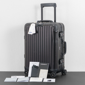 RIMOWA リモワ TOPAS Stealth トパーズステルス 34L 機内持ち込み 4輪 TSAロック キャビン アルミ オリジナル 黒 スーツケース キャリー