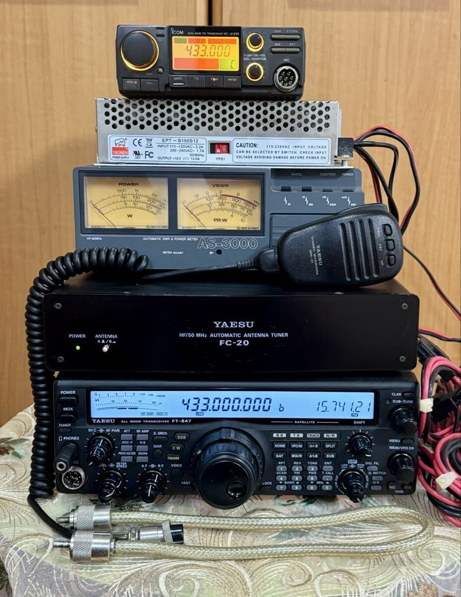 YAESU 無線 FT-847 ジャンク品 Yahoo!オークション -「ft-847」の落札相場・落札価格