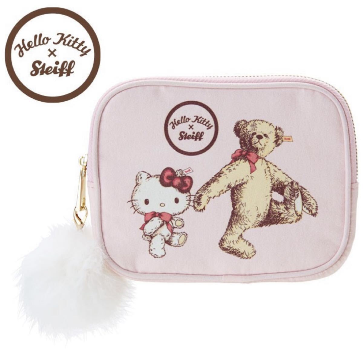 新品未使用 シュタイフ ハローキティ キーリング付き steiffシュタイフ ハローキティ 35th・アニバーサリーキーリング