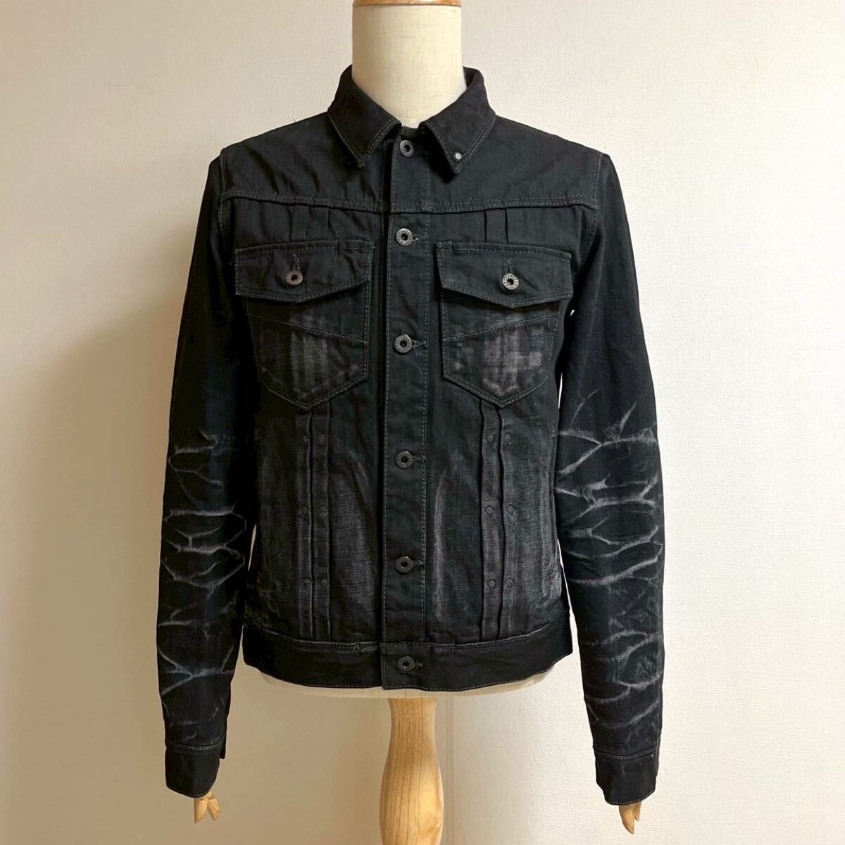 【美品】DeeTA ディーティーエー デニムジャケット Gジャン Mブラック 2025年最新】Yahoo!オークション -deeta デニムジャケットの中古