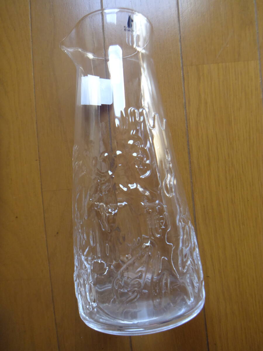 アラビア初のグラスウェアコレクション　ムーミン ピッチャー 1L クリア　新品　