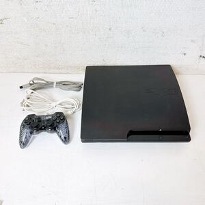 217*中古 SONY ソニー PlayStation3 PS3 プレイステーション3 ブラック CECH-3000A コントローラー付き 通電確認済み*