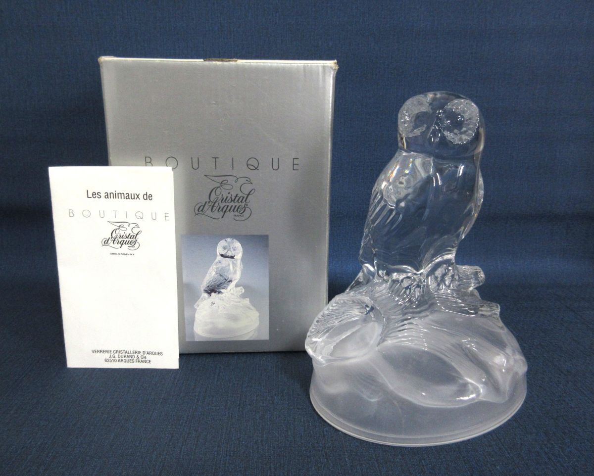 バカラクリスタル梟置物 バカラ】Baccrat フクロウ クリスタル 動物 | reoreohouse