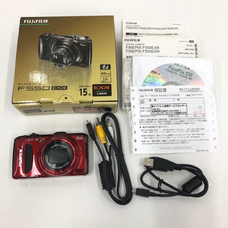 FUJIFILM FINEPIX F550EXR 本体ジャンクと付属品 Yahoo!オークション -「finepix f550exr」の落札相場・落札価格