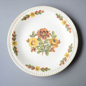 1950~60年代頃 ベルギー製 BOCH ボッホ Delta Asteriola 19cm プレート お皿 磁器 陶器 アンティーク ヴィンテージ_it3951