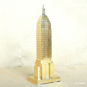 新品◆NY エンパイアステートビルディング スチールオブジェ 亜鉛合金製模型◆送料900円無料 ニューヨーク摩天楼のシンボルコレクション