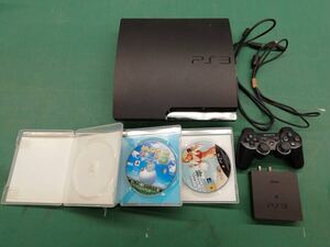 PlayStation3 プレステ3 CECH-2100A(120GB) みんゴル5 グランドセフトオートⅤ ウイイレ2010 チューナー コントローラー 49-120