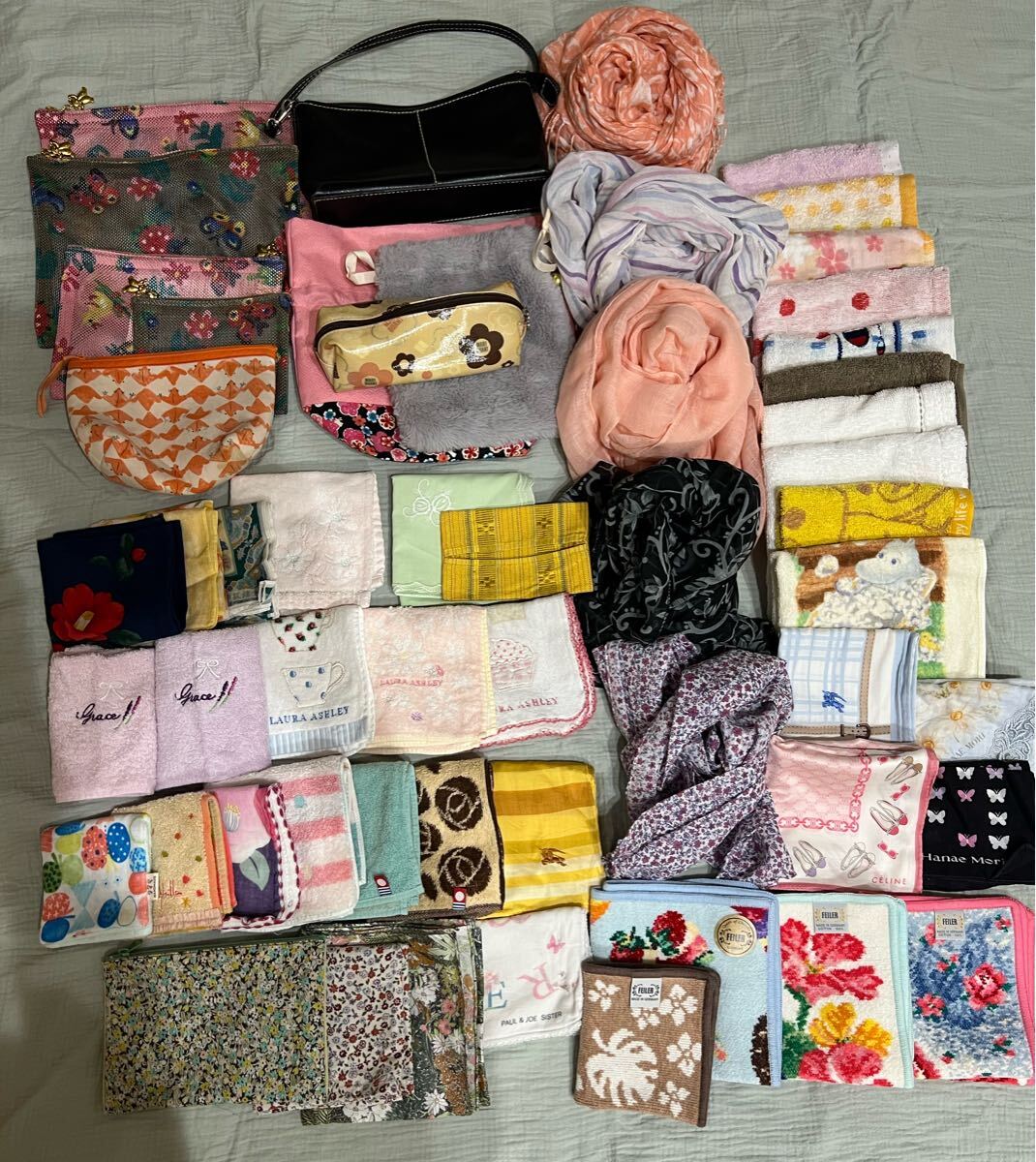 CELINE BURBERRY クリスチャンディオール ハンカチ まとめ セット クリスチャンディオール BURBERRY CELINE ハンカチ まとめ