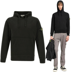 送料無料 23 STONE ISLAND ストーンアイランド 801564151 A0029 ブラック パーカー フーディー size XXL