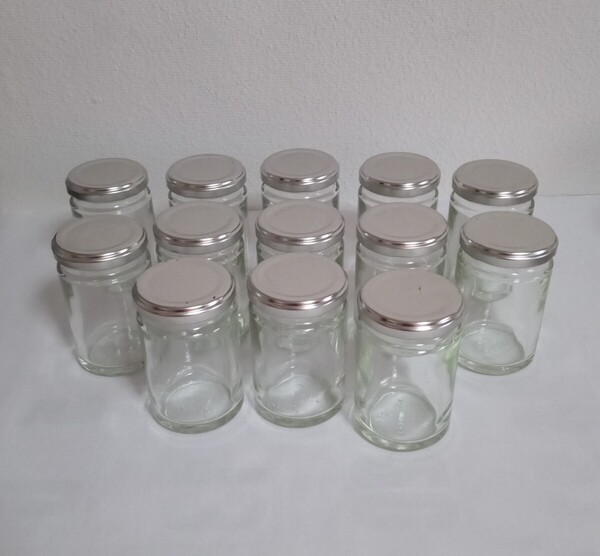デイリーフーズ こだわりシリーズ ジャム 空き瓶 13個/140ml/直径5.5×高さ9cm/柏洋硝子株式会社 二本松工場製/日本製