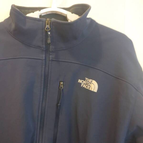 中古 アメリカ古着 THE NORTH FACE ノースフェイス ナイロンジャケット メンズ XL LL 2L 紺 ネイビー カジュアル アウトドア用品 送料無料