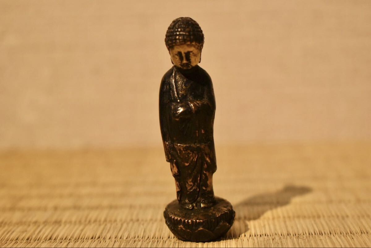 ♥時代　銅製　仏像　②　のったり　骨董　古玩 ♥時代 銅製 仏像 ③ 骨董 古玩