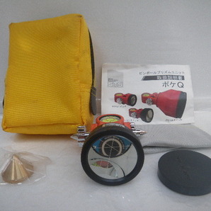 STS ミニプリズム ポケQ 1.5インチ 未使用に近い商品です トータルステーションにて測距確認しました プリズム定数は0です