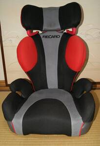 ■中古 レカロ㈱ チャイルドシート スタートジュニア カラーロトブラック 型番RJ200.09 黒/赤/灰 背もたれ座面分割式 シミ汚れあり 処分品