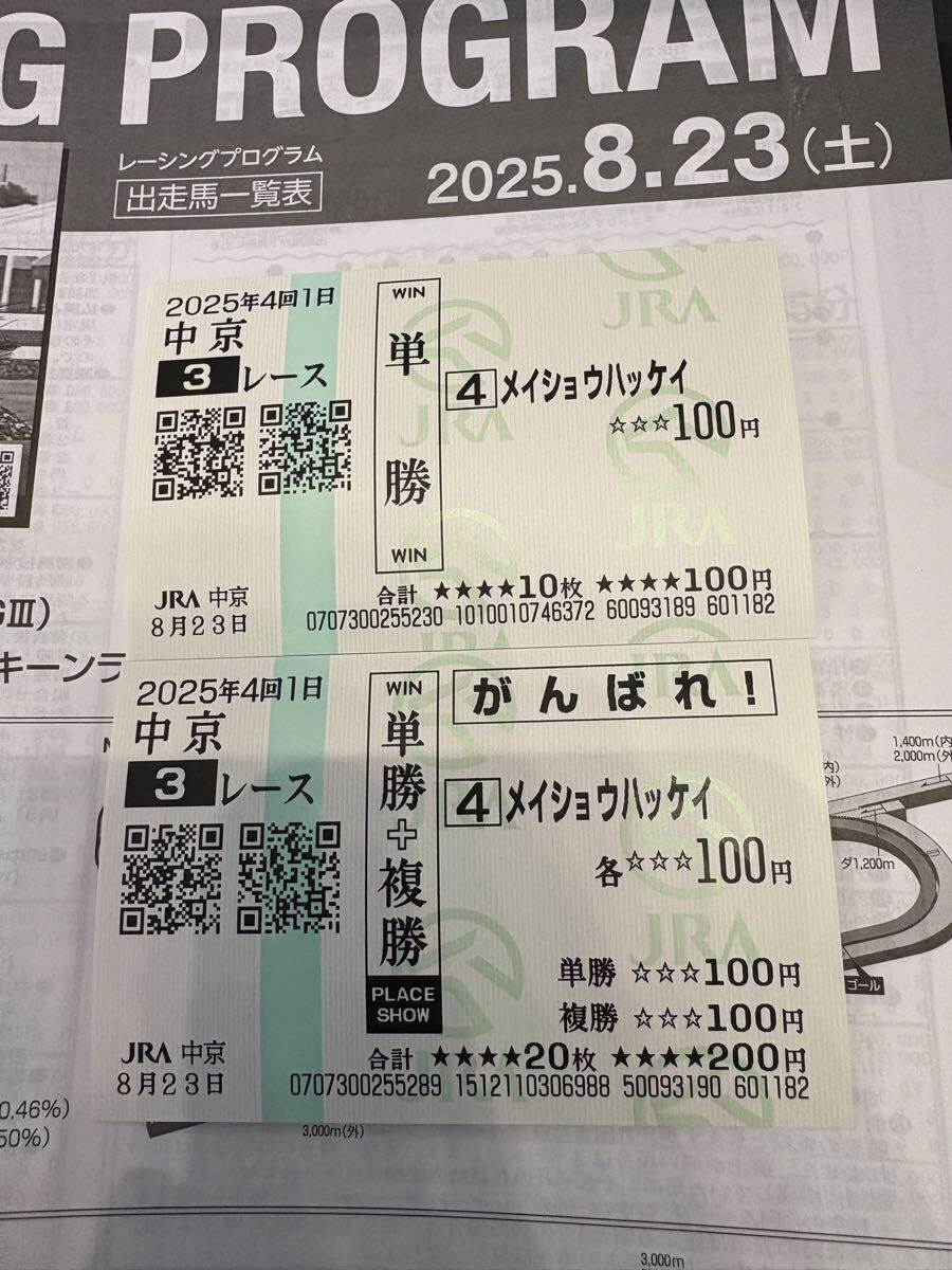 現地購入的中単勝馬券【2000年南部杯】ゴールドティアラ 黄金の王冠の名を持つ牝馬ゴールドティアラ＜H12MCS南部杯