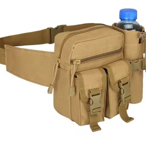 【新品】ウエストポーチ カーキ ウエストポーチウエストバッグ ベルトポーチ 多機能 大容量 ボディバッグ タクティカル ウエストポーチ