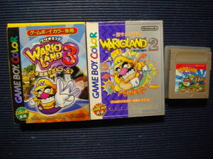 【GB】【GBC】ワリオランド1~3 2と3は箱説有 1はソフトのみ