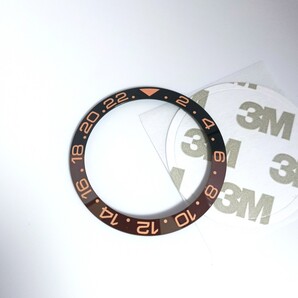 腕時計 修理交換用 社外部品 セラミック ベゼル インサート ブラック×コーヒー 【対応】ロレックス GMTマスター 116710 Rolex