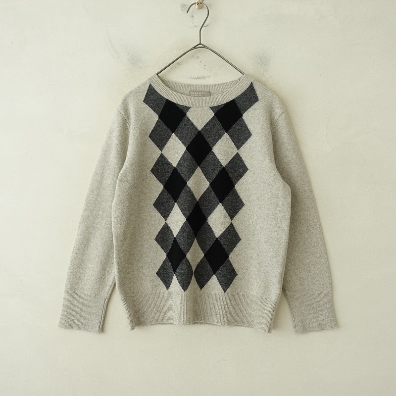 マーガレットハウエル スコットランド製 カシミヤ ニット クルーネック WOOL CASHMERE | MARGARET HOWELL